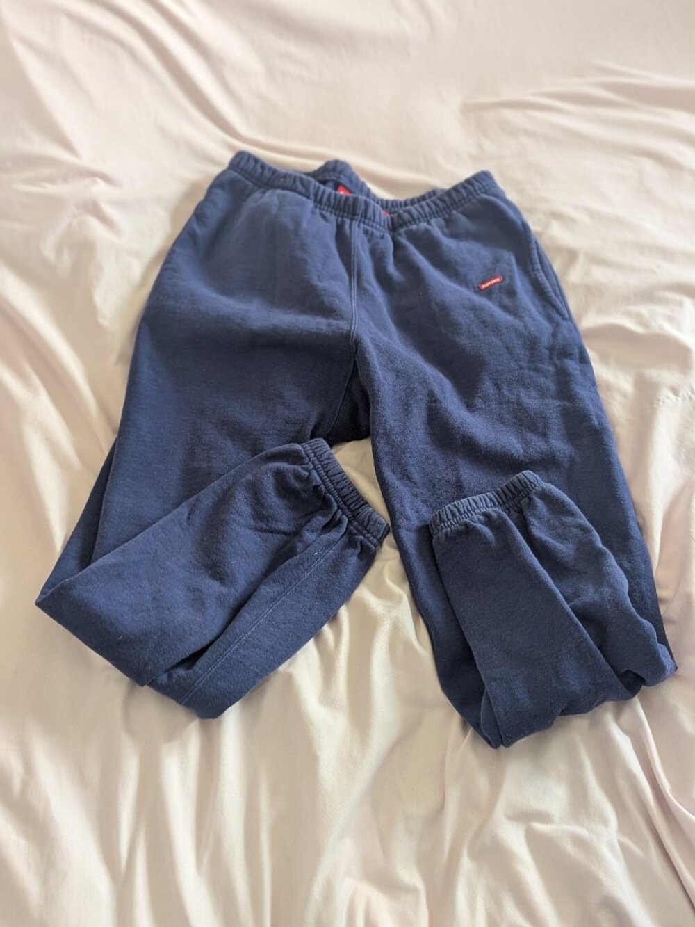 Supreme Blue Small Box Logo Sweatpants Size Small